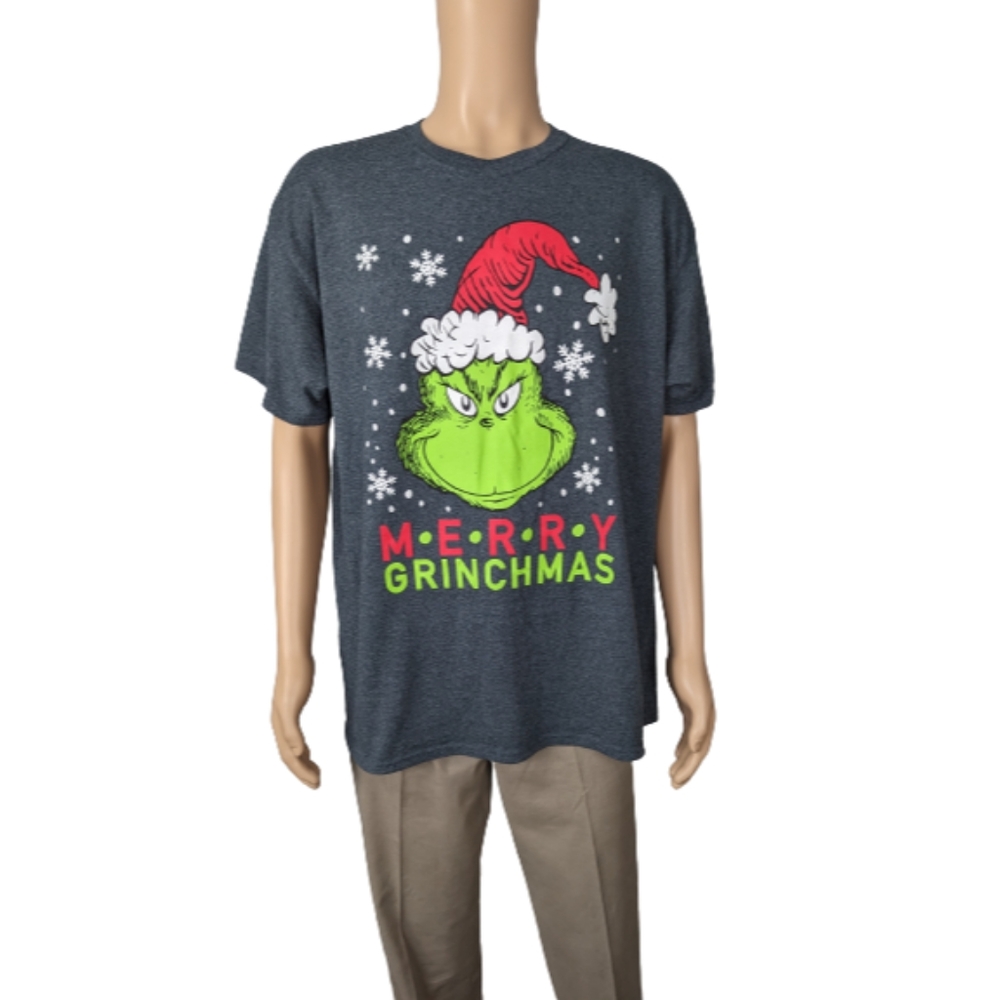 Dr. Seuss Merry Grinchmas Short Sleeve Christmas Graphic T-Shirt XL